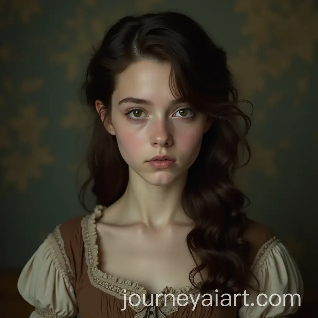 Victorian-Era-Woman-with-Dark-Brown-Hair-in-Period-Dress