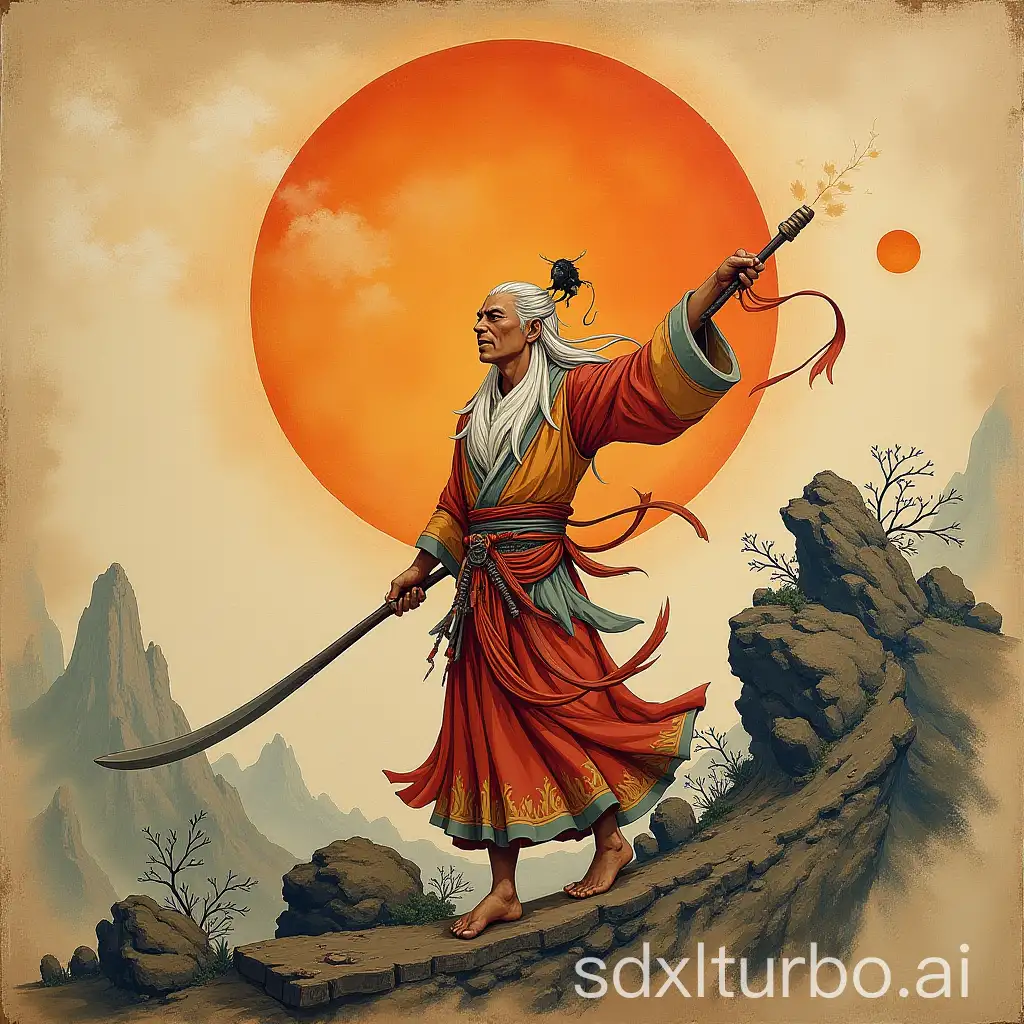 Mural of Sun Wukong from Journey to the West