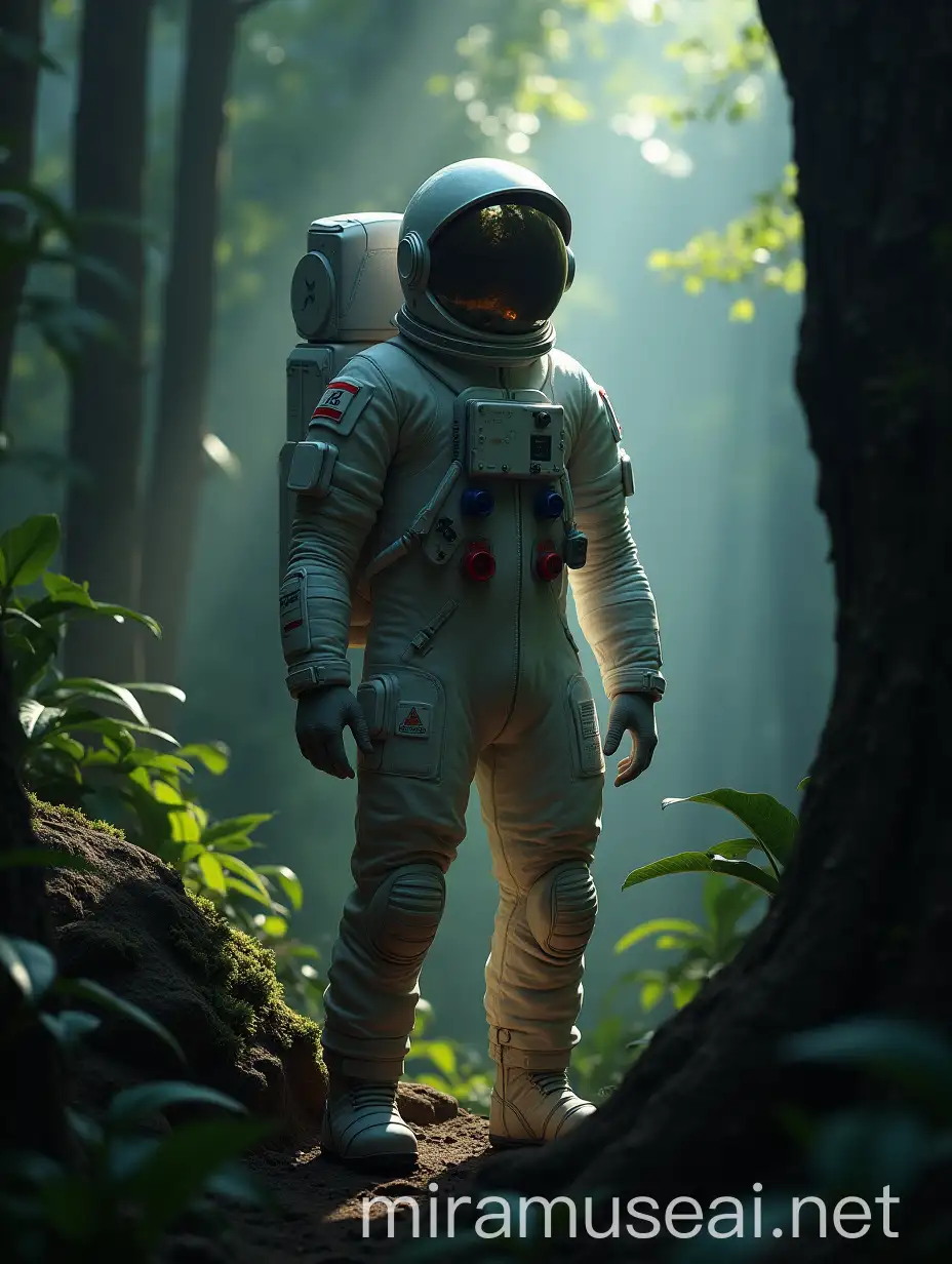 Astronaut standing in a jungle, perfect composition, beautiful detailed intricate insanely detailed, octane render trending on artstation, 8k artistic photography, cinematic perfect light, chiaroscuro, award winning photograph, masterpiece, oil on canvas, raphael, caravaggio, greg rutkowski, beeple, beksinski