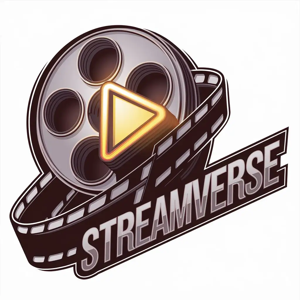 LOGO Design for StreamVerse Vector Logo with Movies Theme for Entertainment Industry