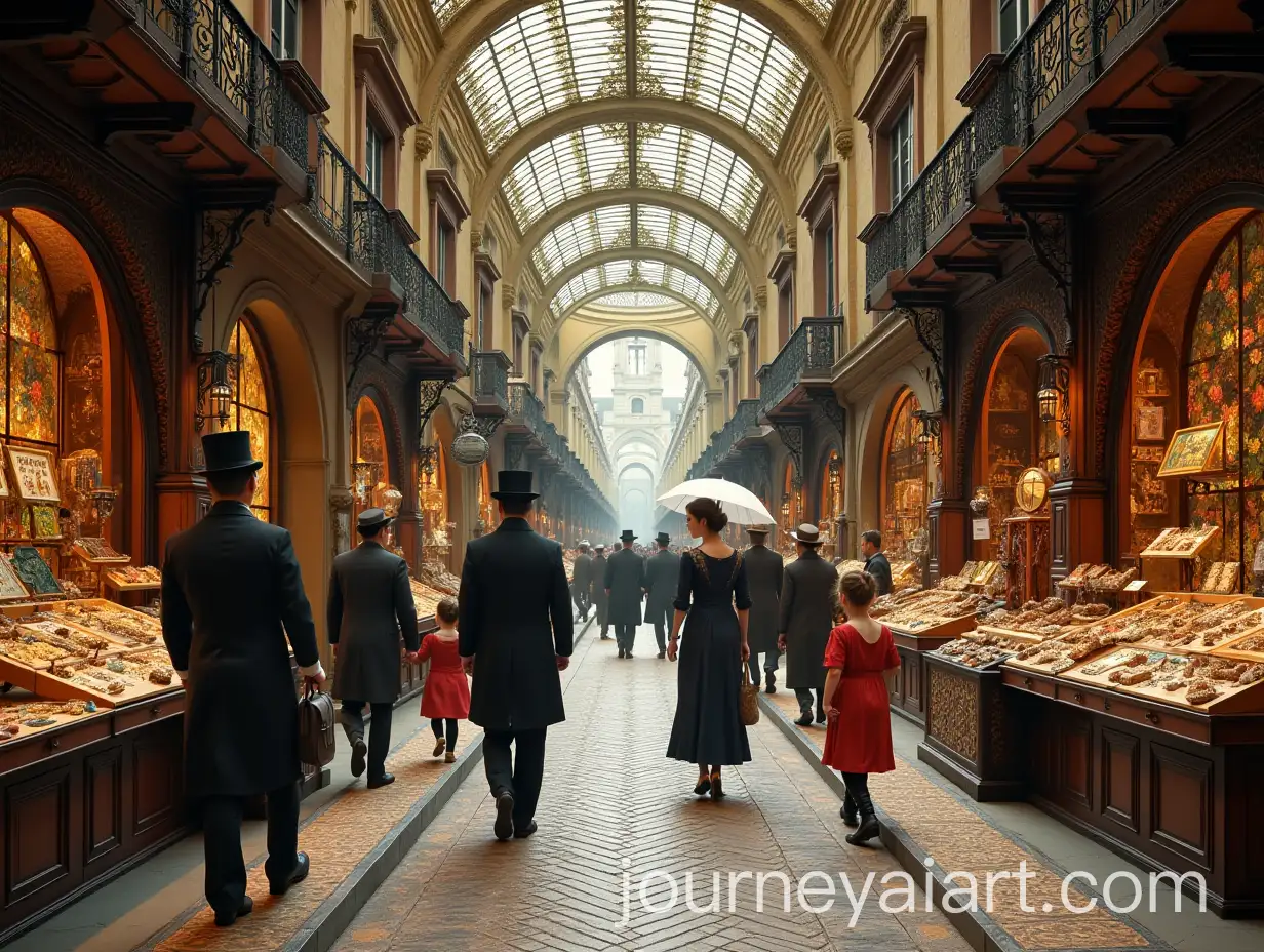 AI-Image-Prompt-ExpansionEarly-1900s-Barcelona-Artisan-Market-with-Elegant-Attendees-and-Stunning-Stained-Glass-Art