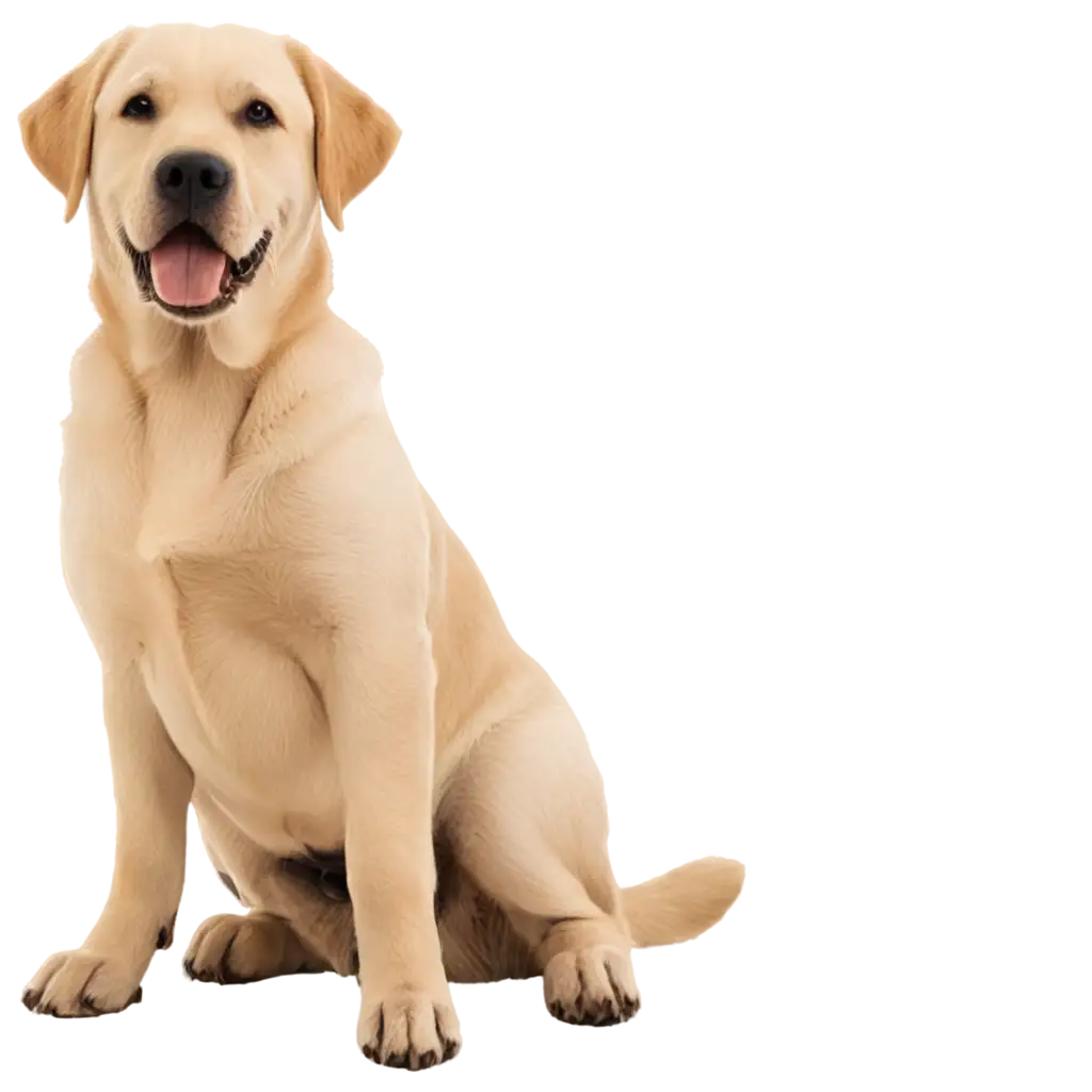 HighQuality-PNG-Image-of-a-Big-Labrador-Retriever-in-a-Sitting-Position-with-Raised-Paw