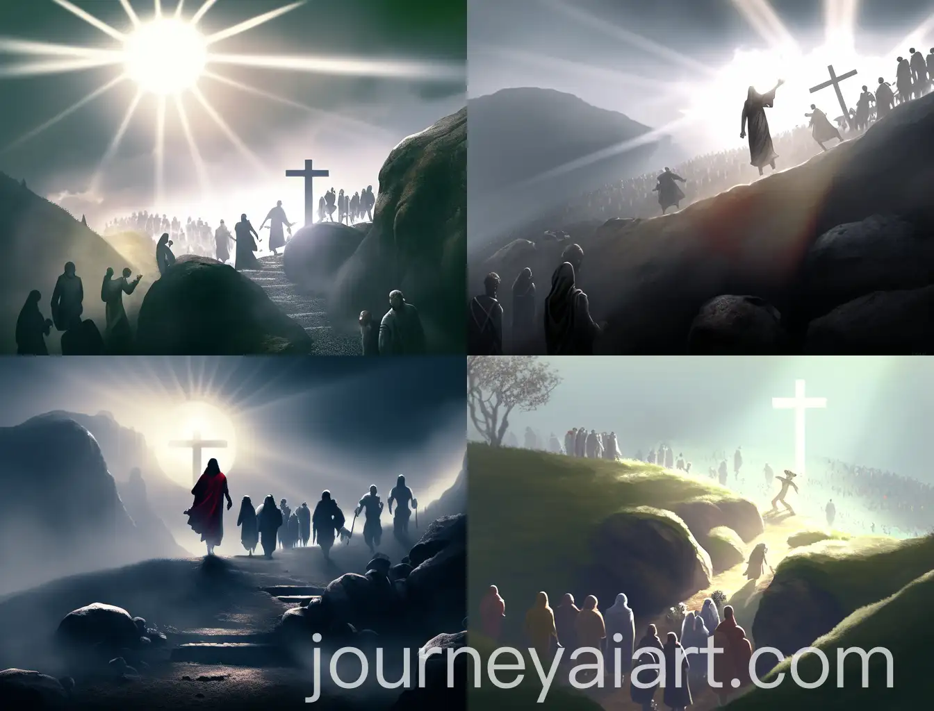 Jesus-Carrying-Cross-Followed-by-Stoning-Crowd