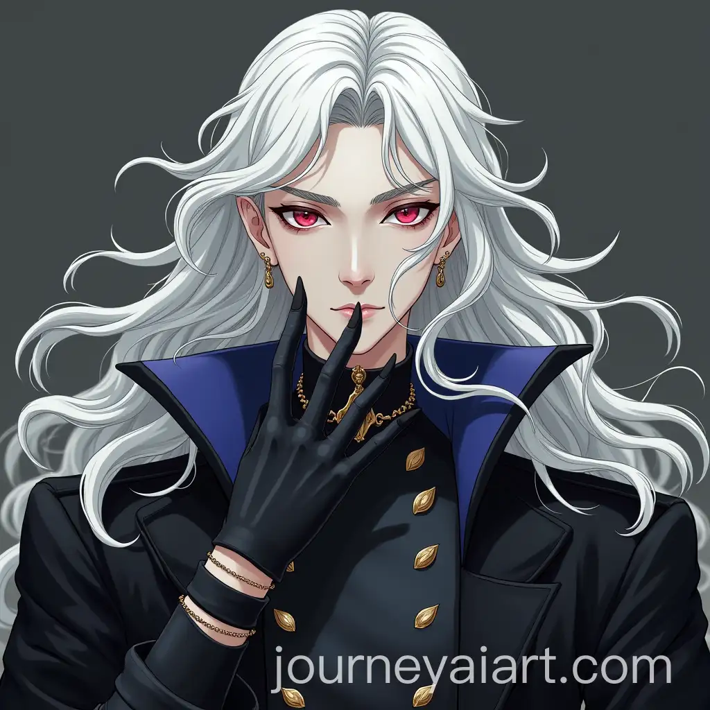 Mysterious-Male-with-Long-White-Hair-and-Black-Gradient-Skin-in-Expensive-Clothes