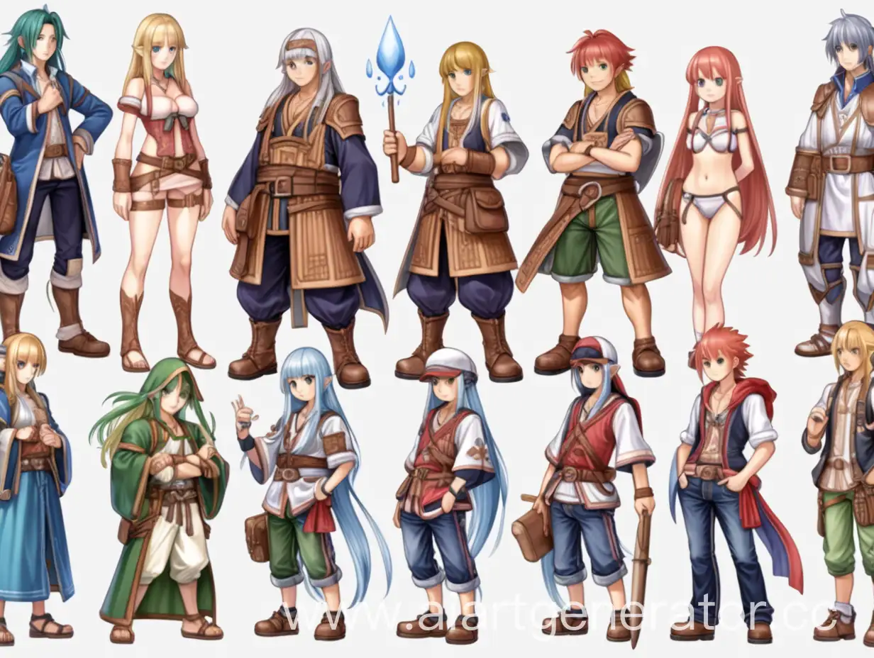 Fantasy-Anime-RPG-Characters-on-Transparent-Background