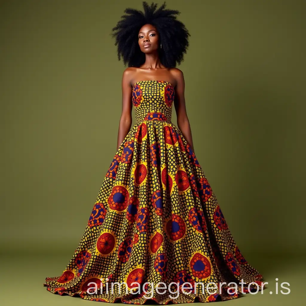 Elegant-Black-Lady-in-Traditional-Ankara-Dress