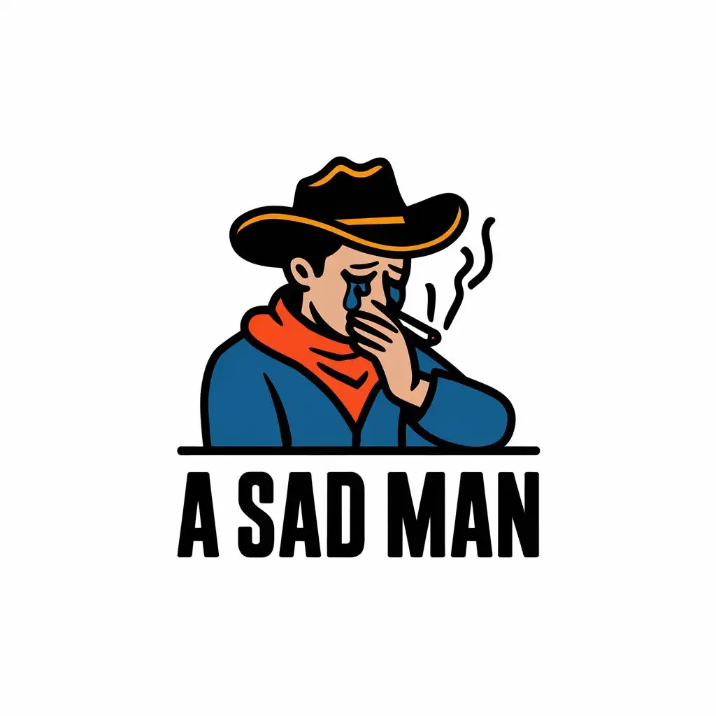 LOGO-Design-for-Heartbroken-Cowboy-Masculine-Elegance-with-a-Hint-of-Melancholy