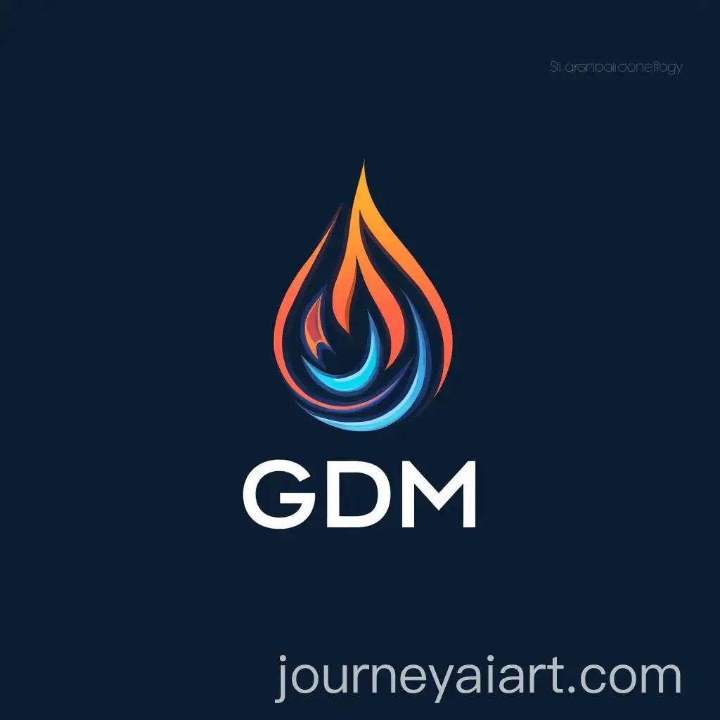 Stylized-Shop-Logo-with-Water-Drop-and-Heat-Elements