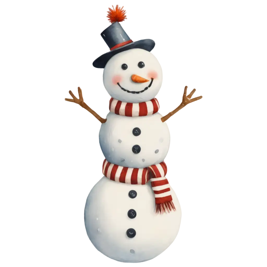 Joyful-Snowman-PNG-Image-for-Holiday-and-Seasonal-Projects