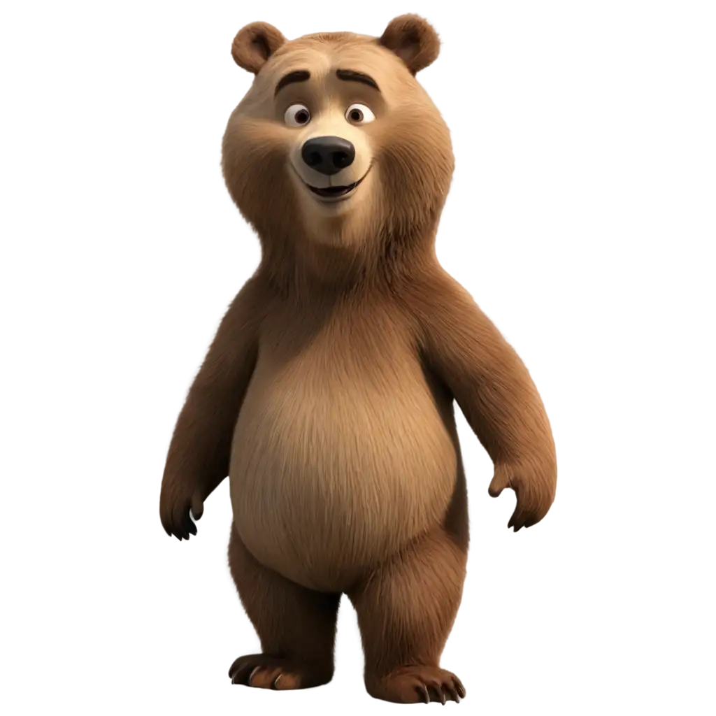 PNG-Image-of-Bear-Character-for-Masha-and-the-Bear-Enhance-Your-Visual-Content-with-HighQuality-Graphics