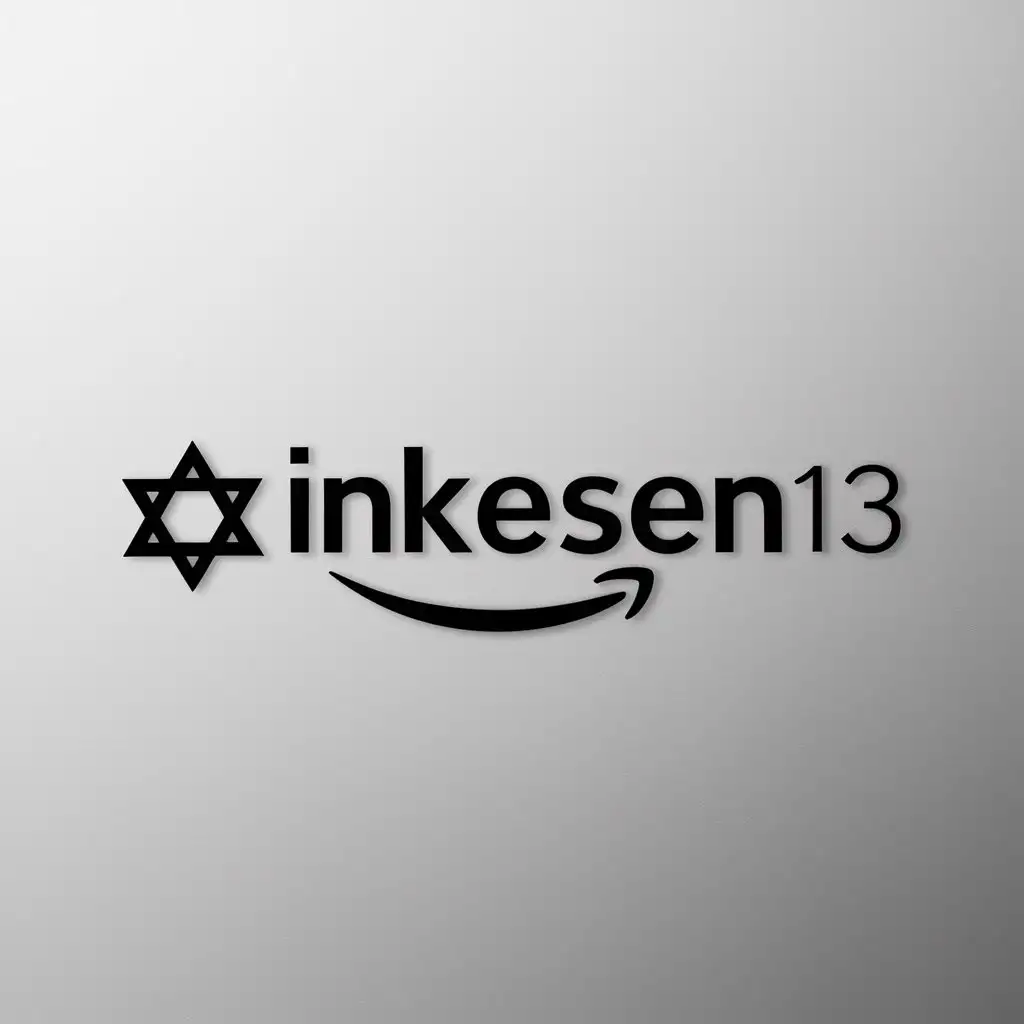 a logo design,with the text "Linkesen13", main symbol:Amazon river with Jewish theme,Minimalistic,be used in internet industry,clear background