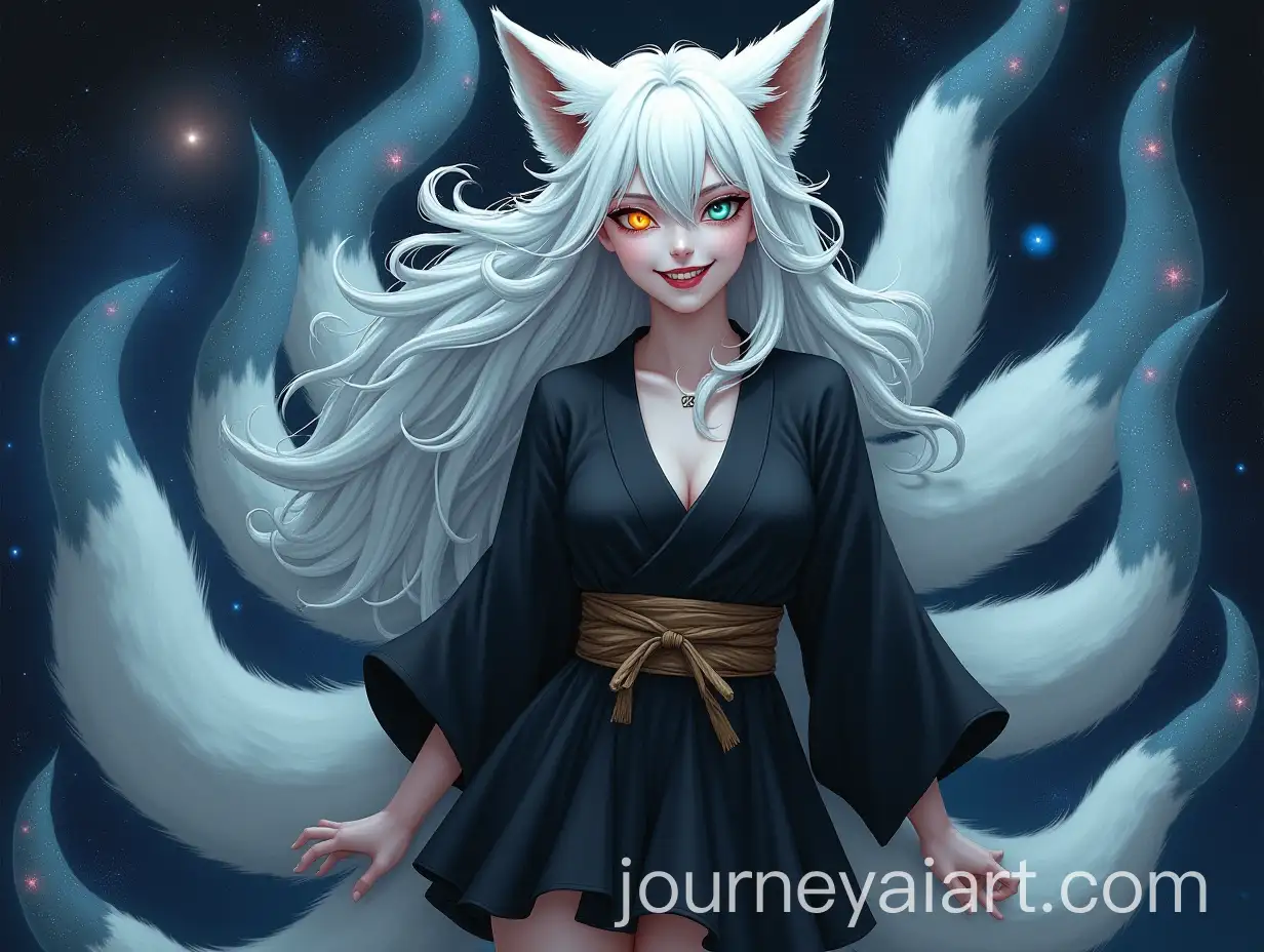 Ethereal-Fox-Woman-Floating-in-a-Starry-Galaxy