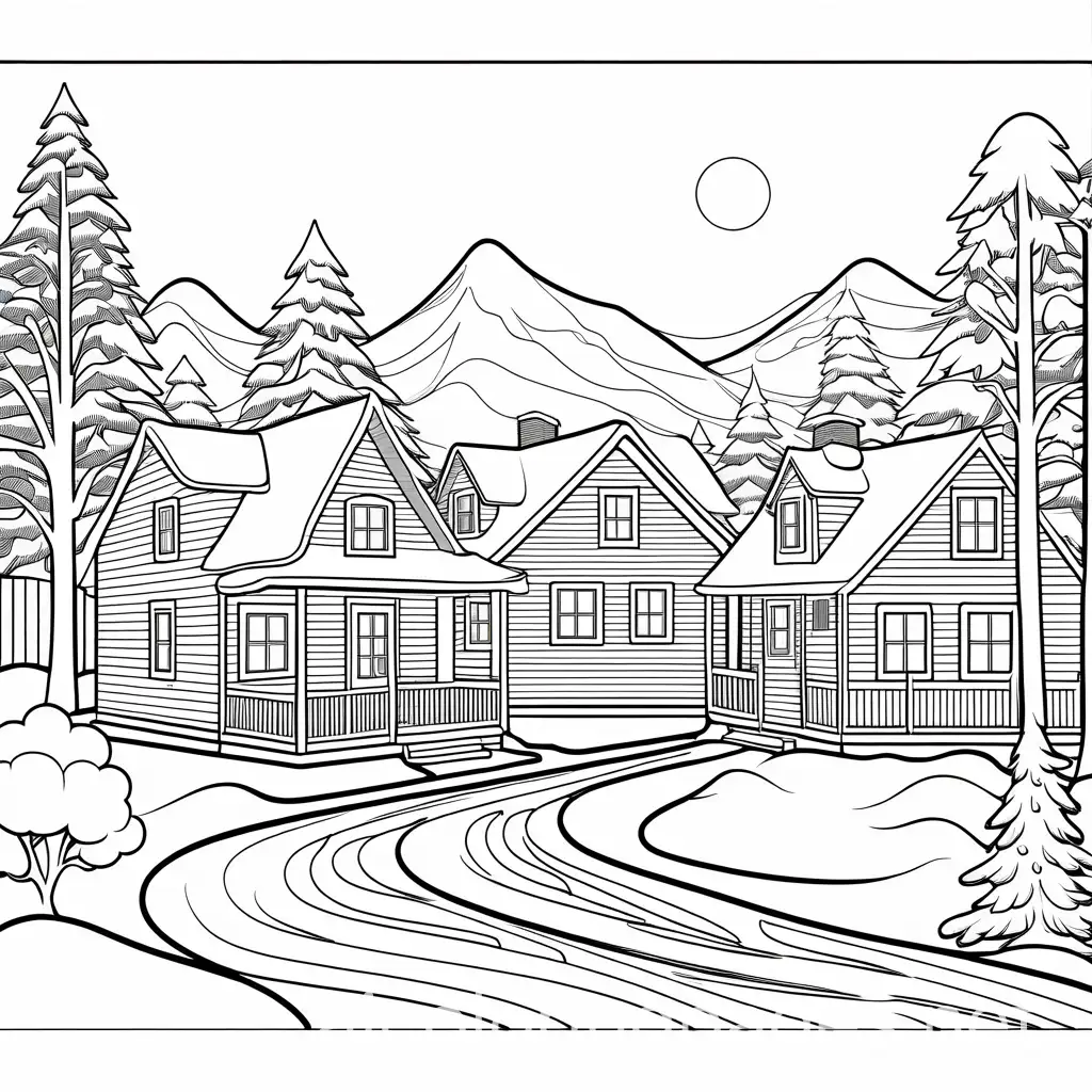 Childrens-Winter-Coloring-Page-Simple-Line-Art-on-White-Background