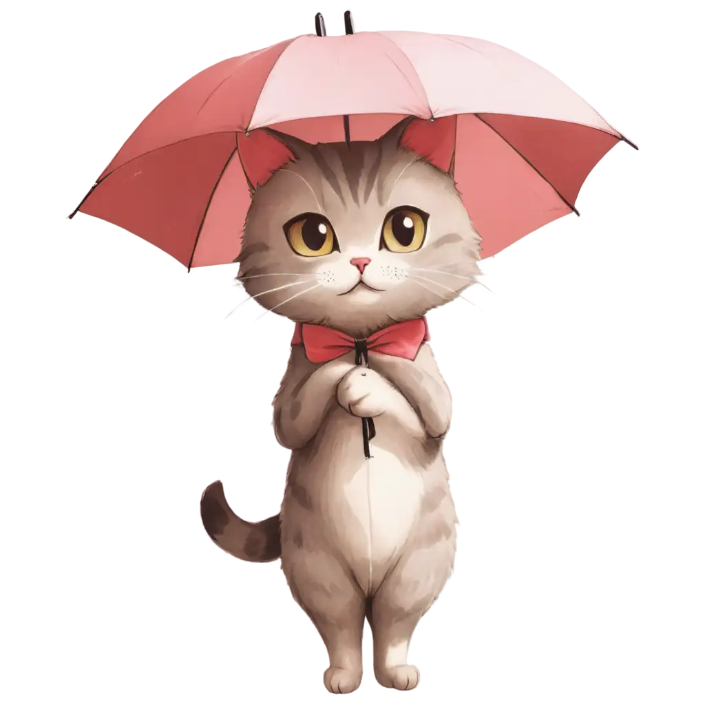 Anime-Cat-Wearing-Umbrella-PNG-Image-Creative-and-Playful-Design-Concept