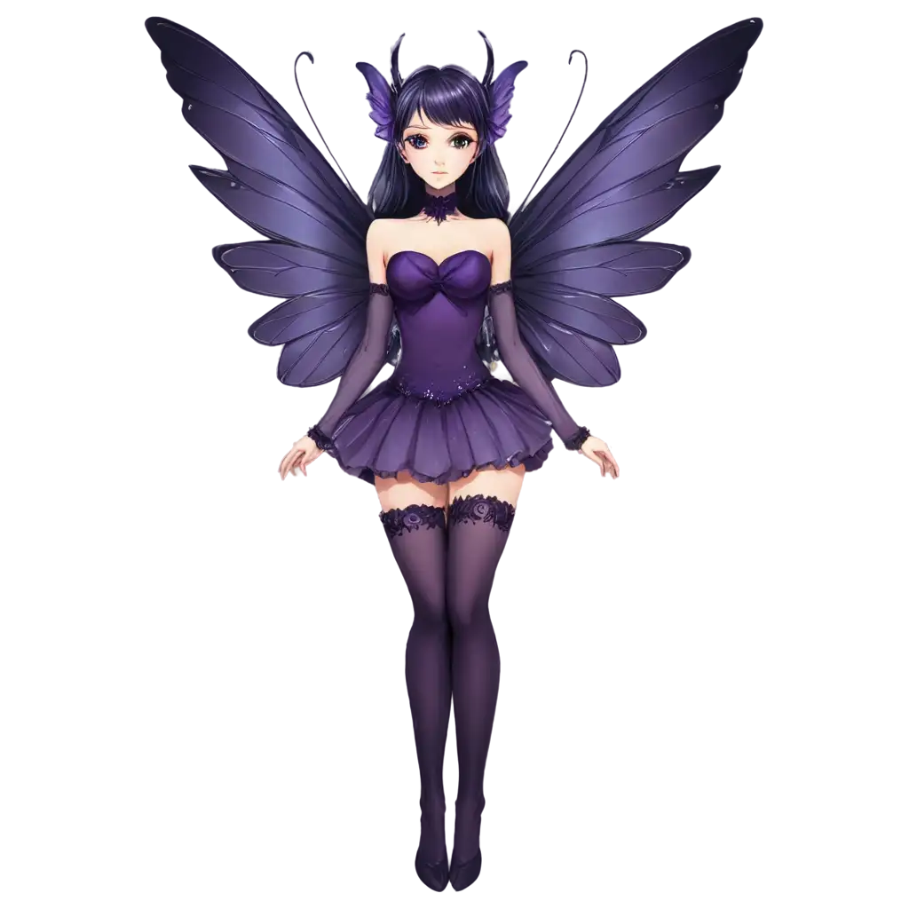 Stunning-Purple-Anime-Fairy-Queen-PNG-A-Captivating-Visual-Asset