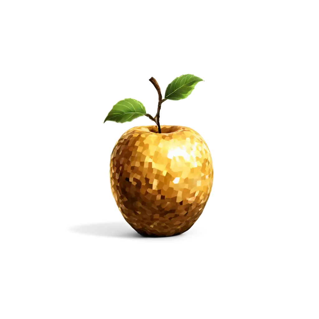 Realistic-Minecraft-Golden-Apple-PNG-Image-for-HighQuality-Visuals