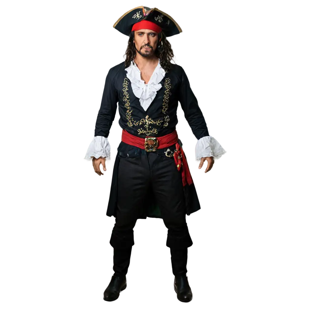 A man in a pirate costume