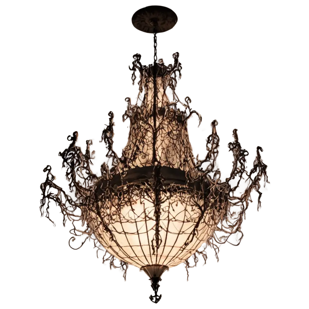 Haunting-Chandelier-PNG-for-Eerie-Art-Creations