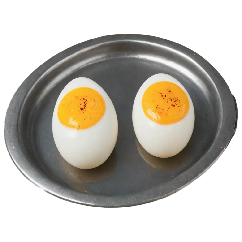 Delicious-Desi-Tarika-PNG-Image-of-Two-Eggs-on-a-Steel-Plate