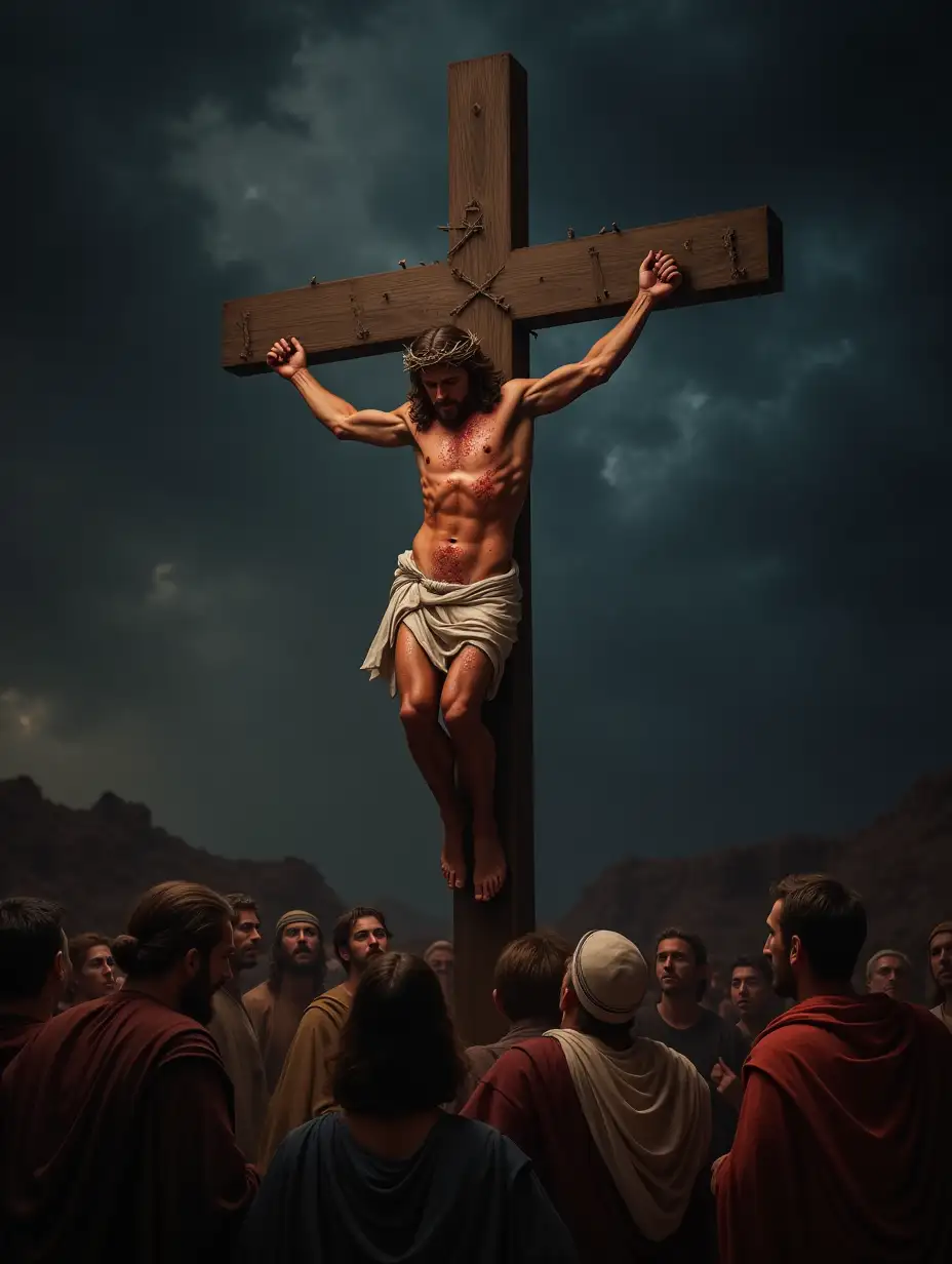 Jesus-Crucified-on-a-Stormy-Day-with-a-Mocking-Crowd