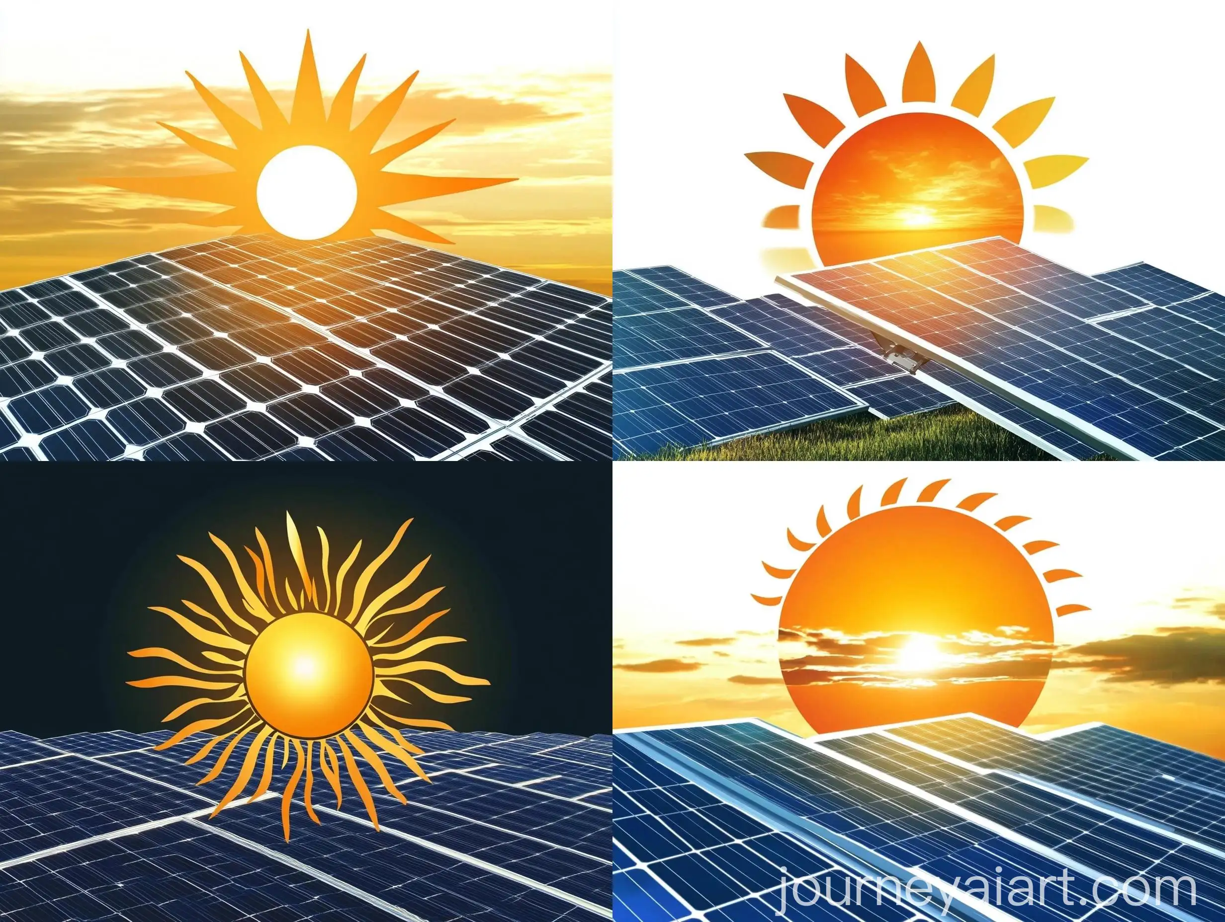 Solar-Energy-Company-Logo-Design-with-Sun-and-Leaves