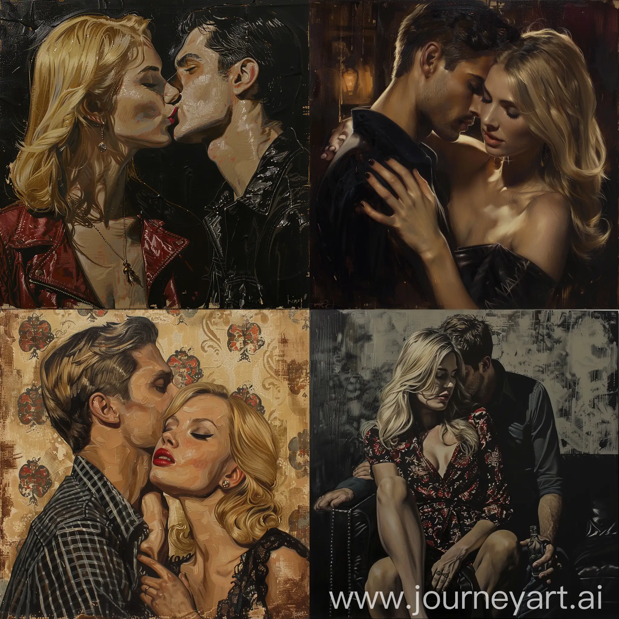 Passionate-Blonde-Woman-with-Man-in-Artistic-Portrait