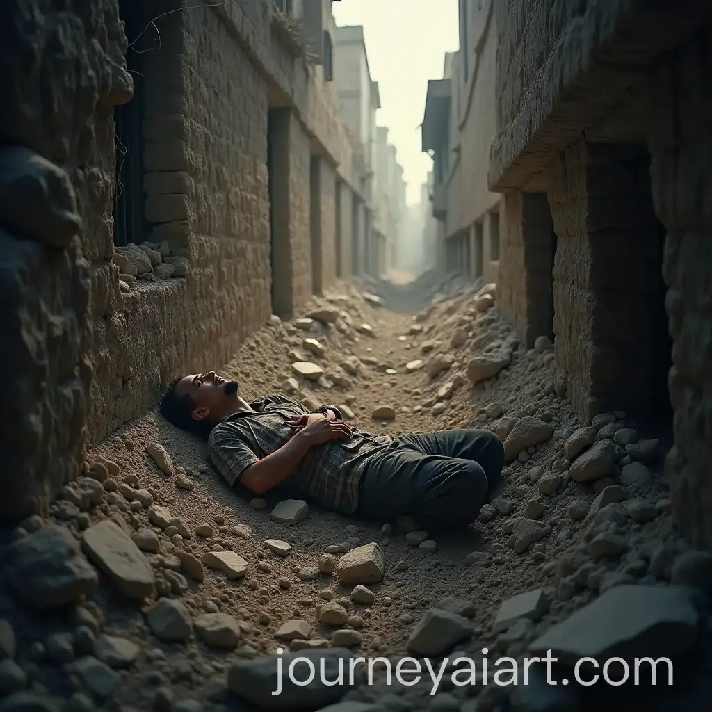 Survivors-Hope-AmidAI-Image-Prompt-Expansionst-Ruin-Khaled-Trapped-Beneath-the-Rubble