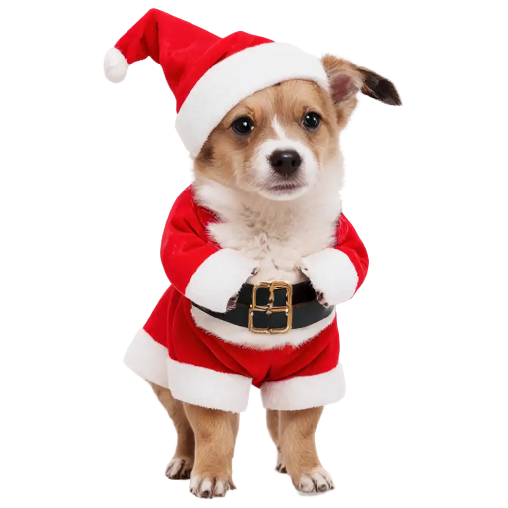 Dancing-Dog-Dressed-as-Santa-Claus-PNG-Image-Perfect-for-Holiday-Fun-Festive-Projects