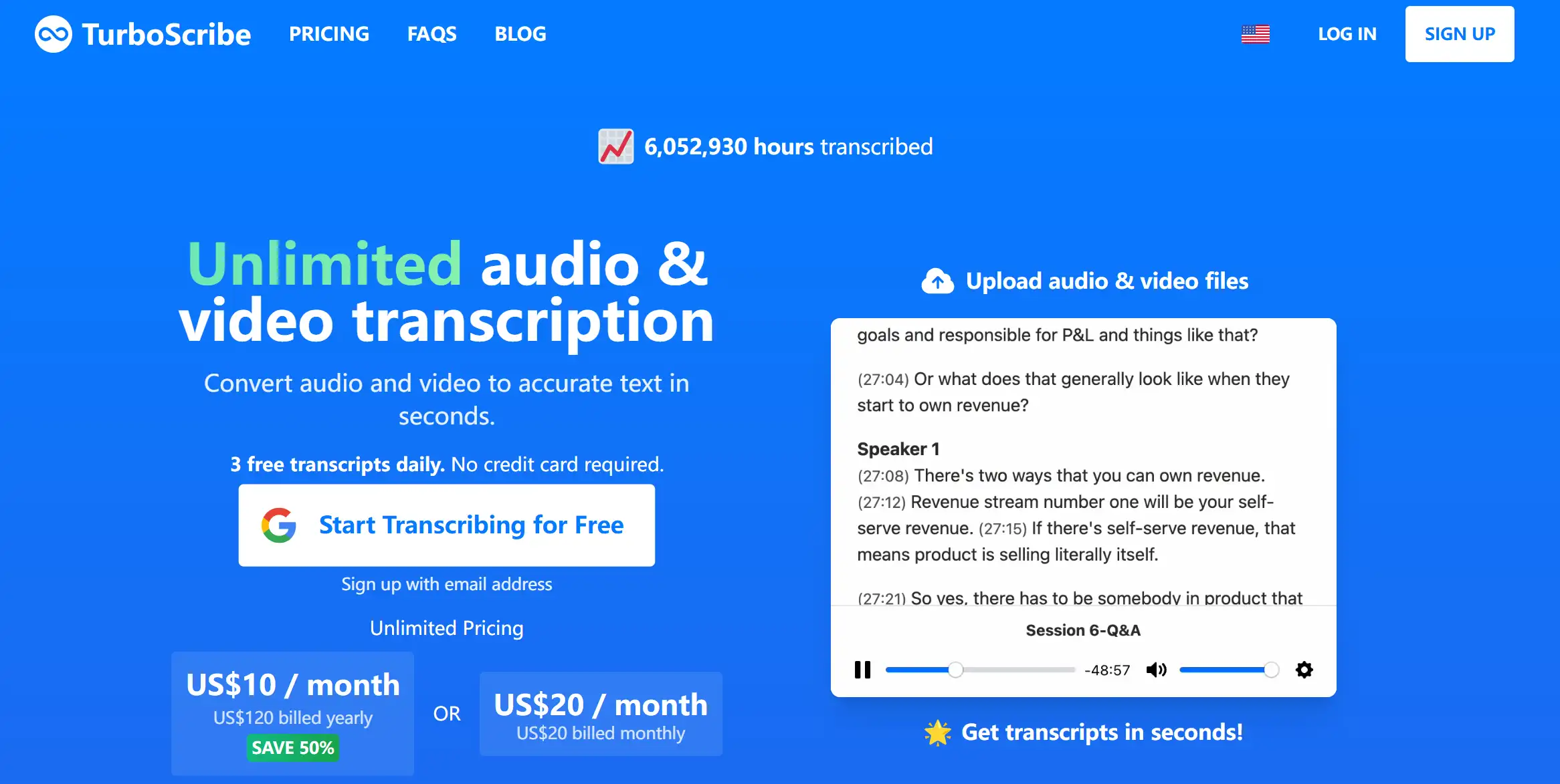 Effortless transcription and translation of audio and video files.