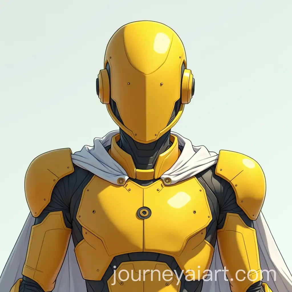 Anime-Character-in-Yellow-Robotic-Armor-with-White-Cape