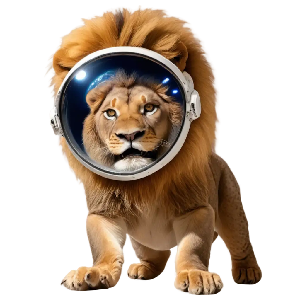 Epic-Lion-in-Space-PNG-Image-Unveiling-the-Majesty-of-Cosmic-Wilderness