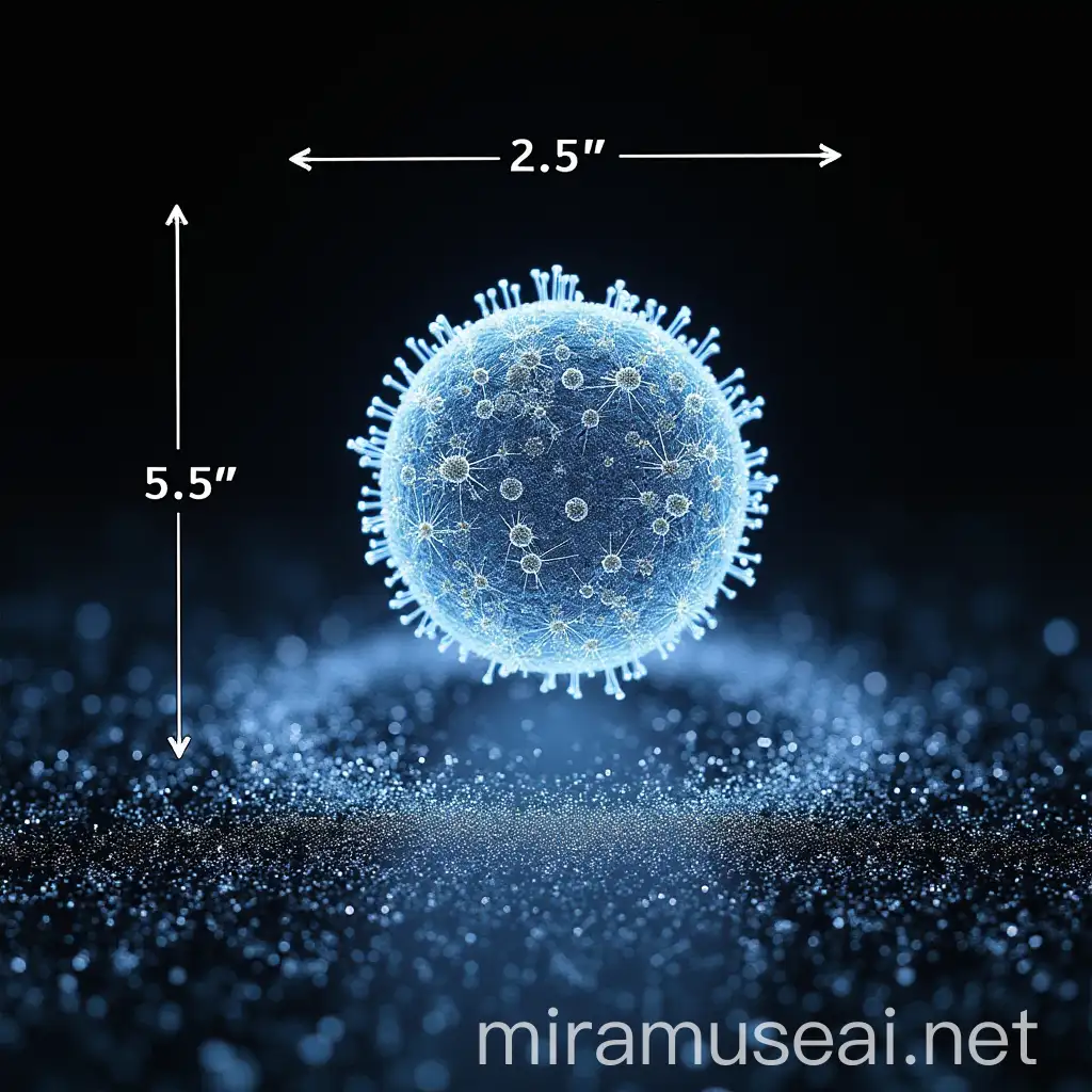 Particle Size Measurement on Plane Projection Diagram