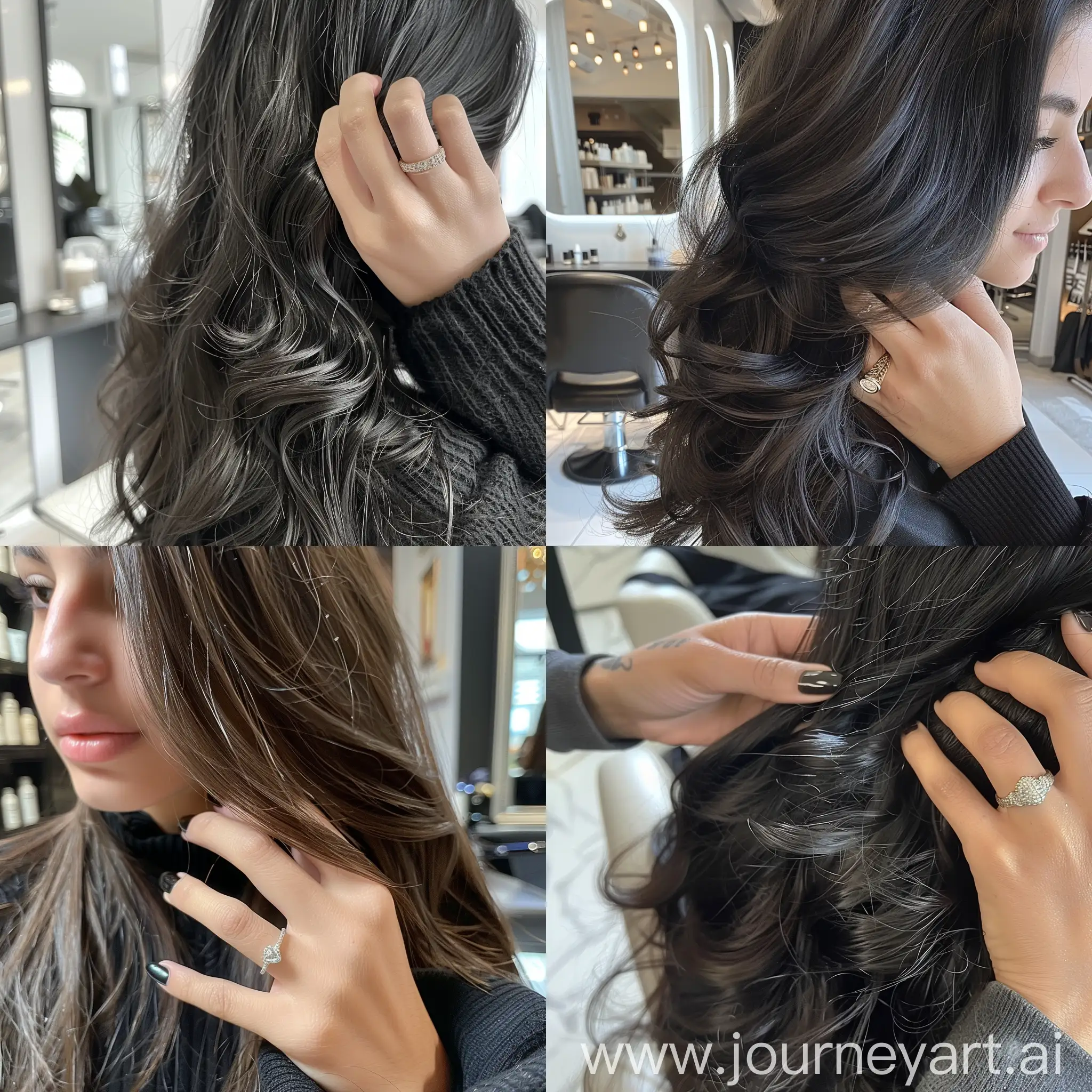 Aesthetic-Instagram-Selfie-of-a-Young-Girl-at-the-Hair-Salon