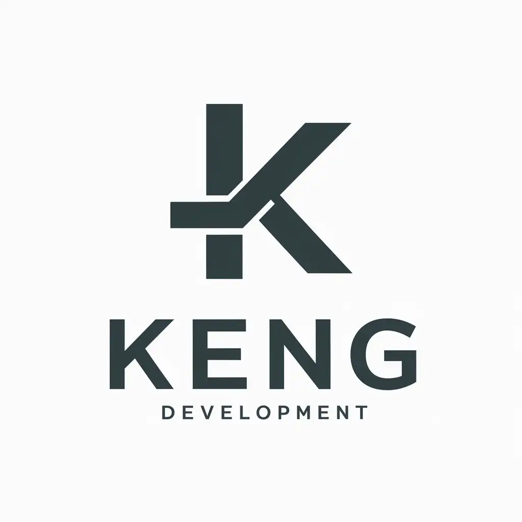 LOGO Design For Keng Modern Vector Logo with Designer and Development Theme