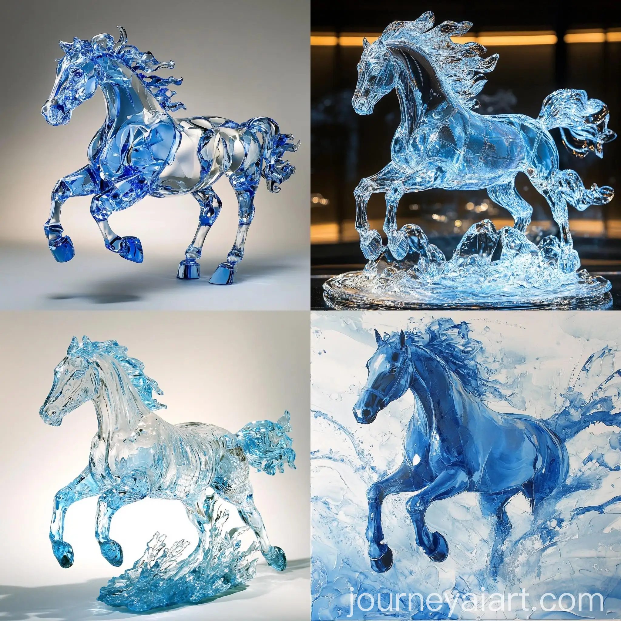 Galloping-Horse-in-Crystalline-Blue