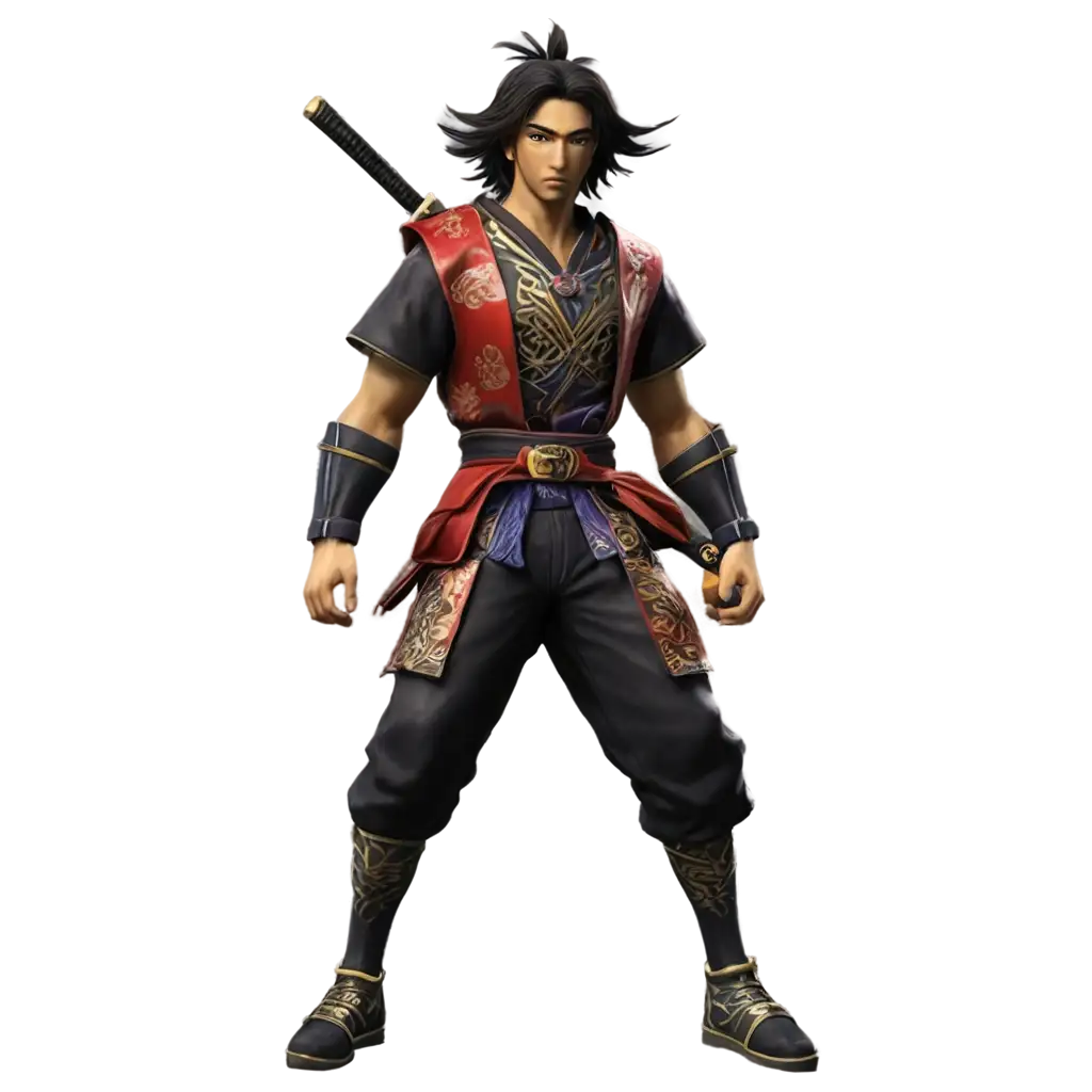 Miniature-Onimusha-Character-PNG-for-HighQuality-Digital-Art-and-Design