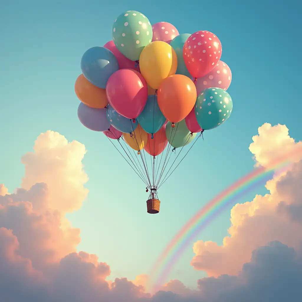 Balloons over the rainbow