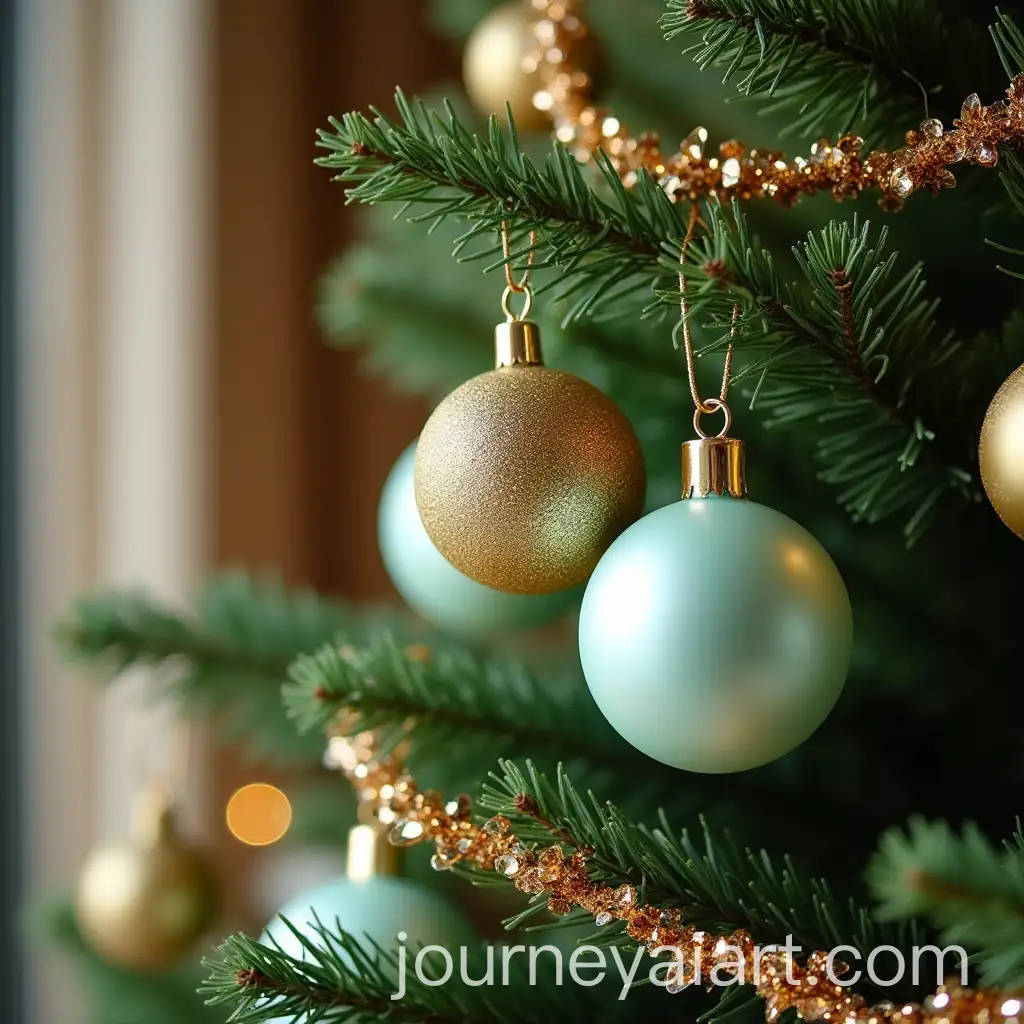 Christmas-Tree-Decorating-with-SpaThemed-Ornaments-in-Australian-Summer