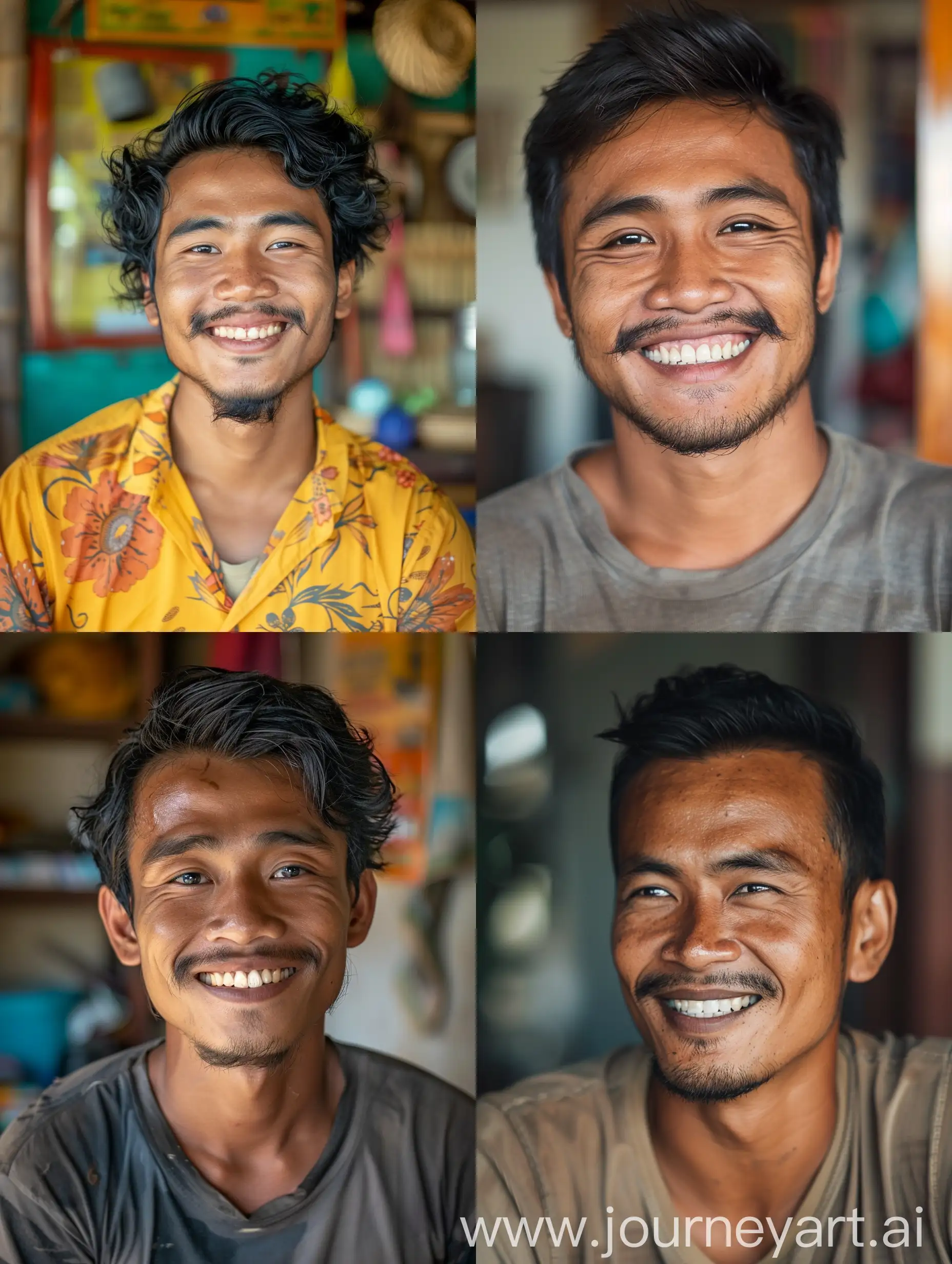 Smiling-Indonesian-Man-Named-Pria-Tamvan-in-Living-Room-Portrait