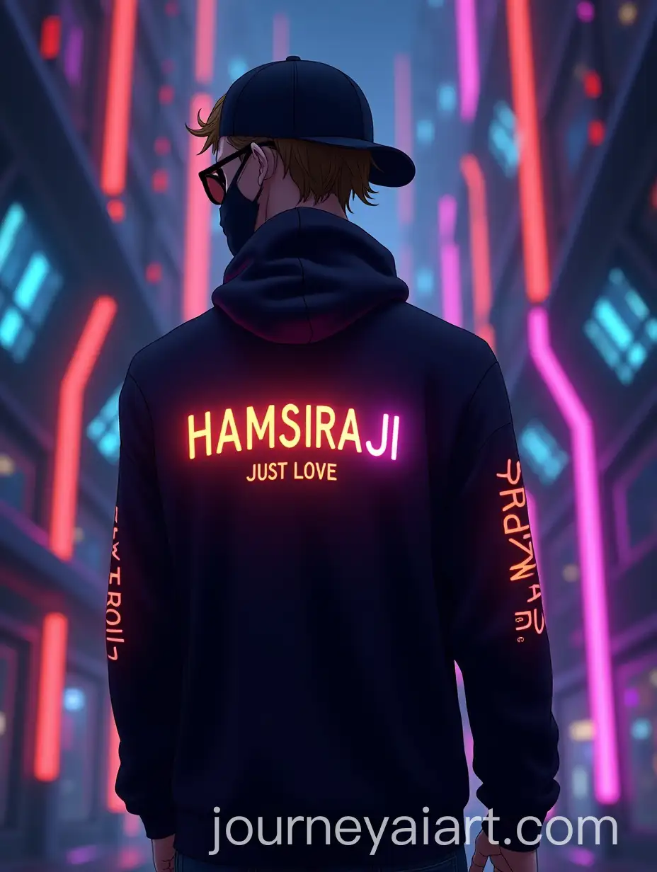 Futuristic-SciFi-Scene-Featuring-Man-in-Stylish-Neon-Apparel