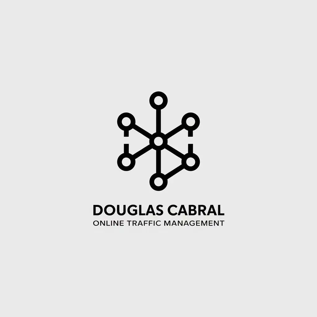 LOGO-Design-for-Douglas-Cabral-Online-Traffic-Management-Minimalistic-Research-Network-with-Clear-Background