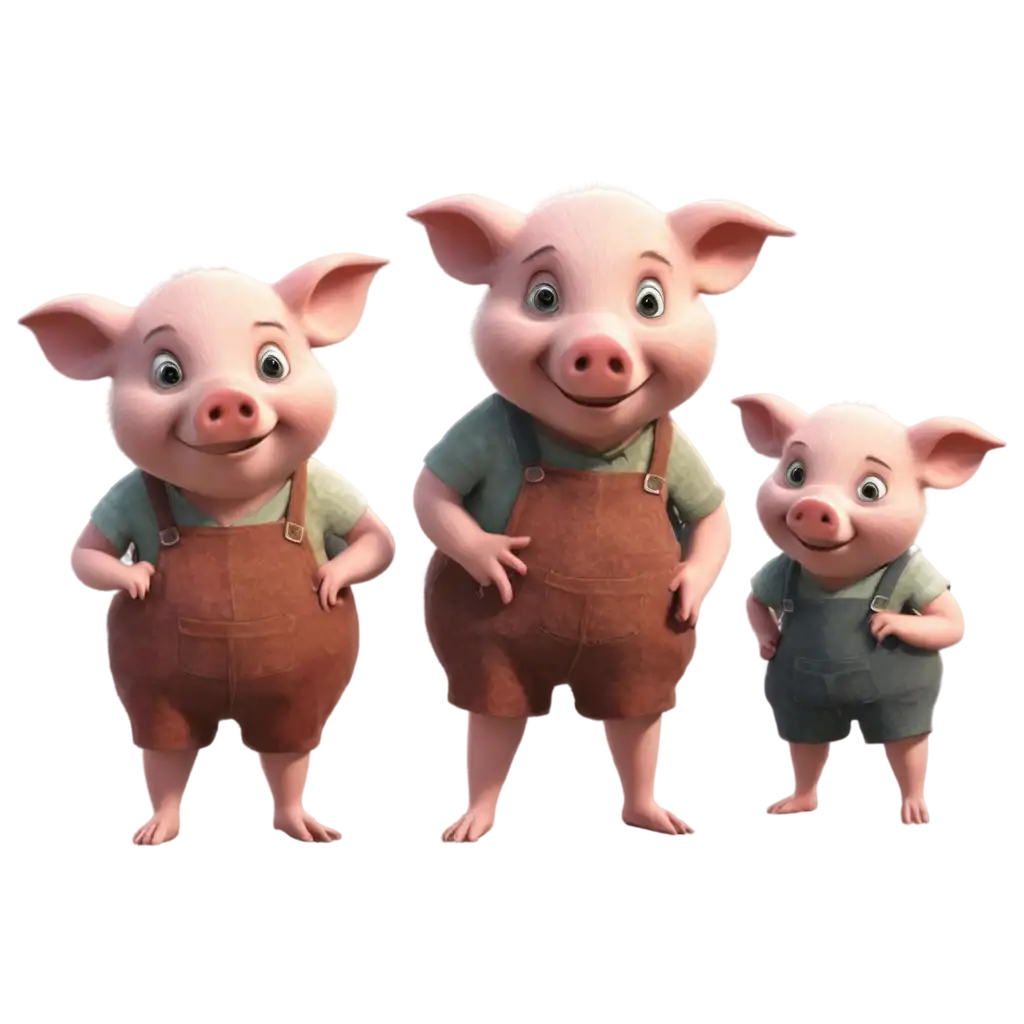 Three-Little-Pigs-PNG-Image-Fairy-Tale-Illustration-for-Childrens-Books-and-Education