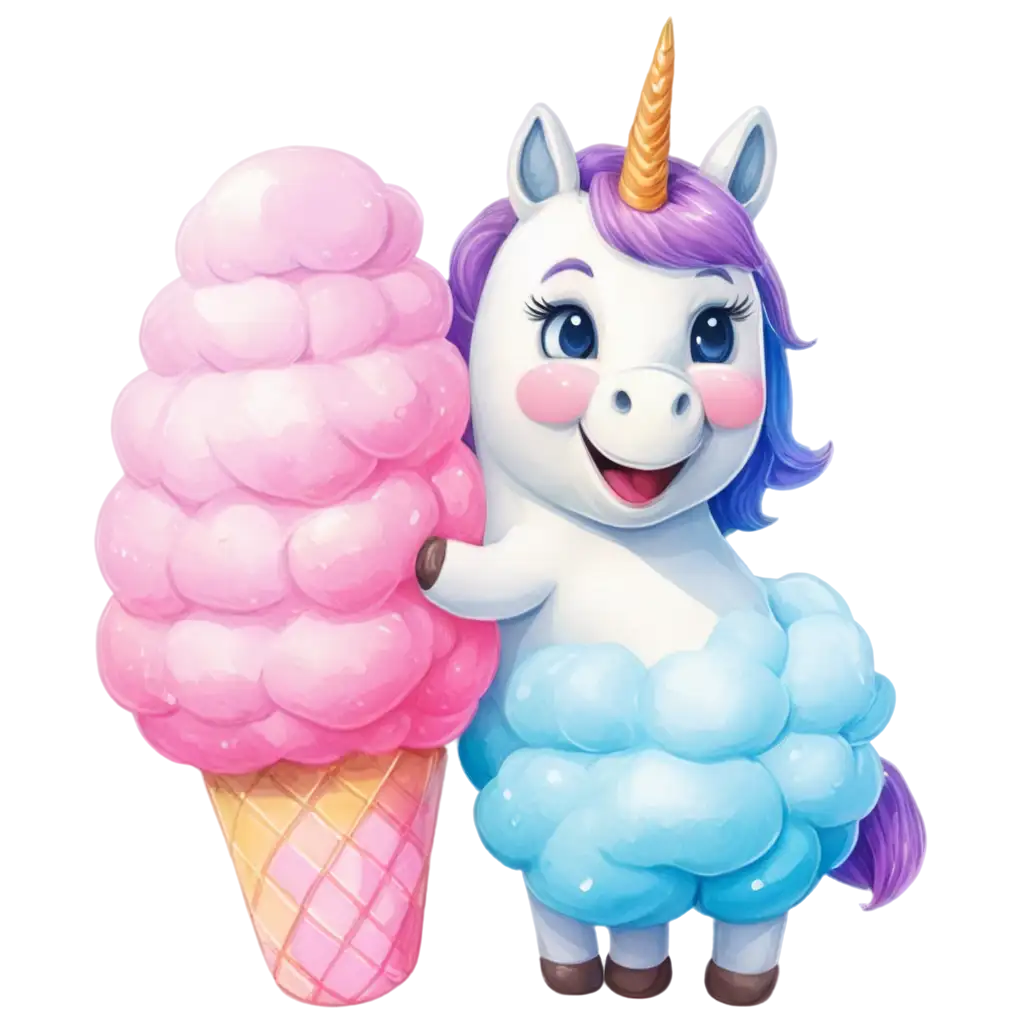 Happy-Unicorn-Eating-Cotton-Candy-PNG-Image-Joyful-Fantasy-Creature-Enjoying-Sweet-Treat