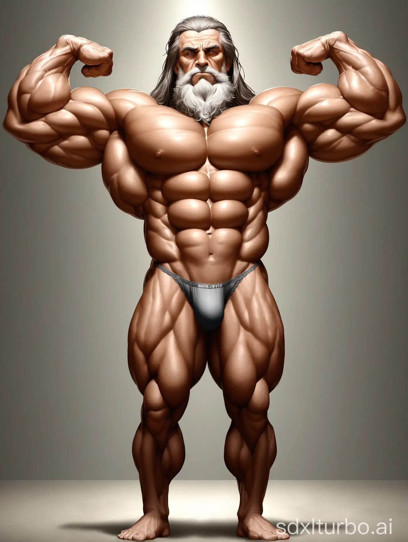 Imposing-Giant-Elderly-Man-Displaying-Muscular-Physique