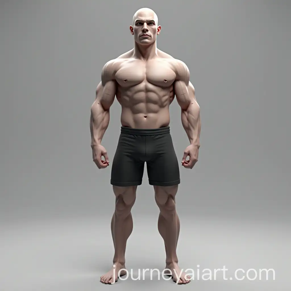 Photorealistic-3D-Model-of-a-Muscular-Bald-Man-in-a-Neutral-Pose