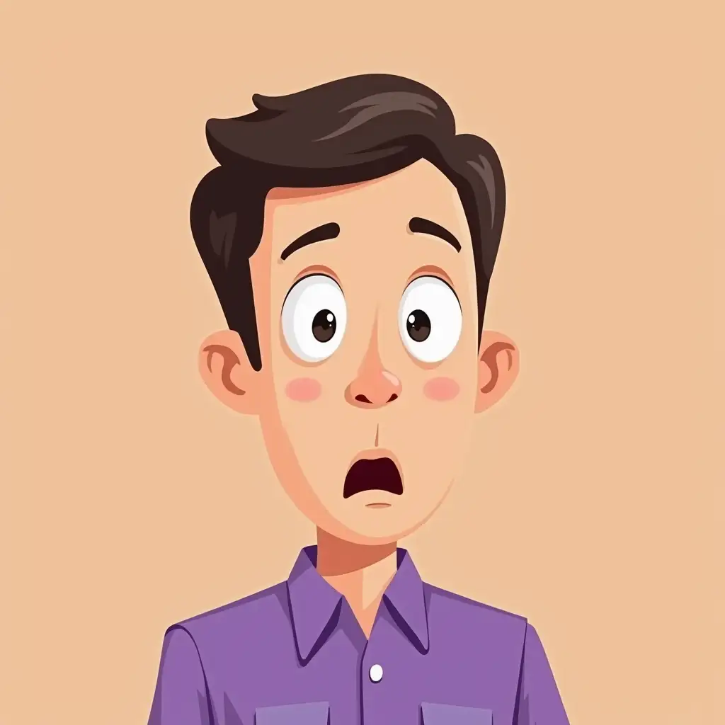 Surprised-Guy-in-Purple-Shirt-Cartoon-Illustration