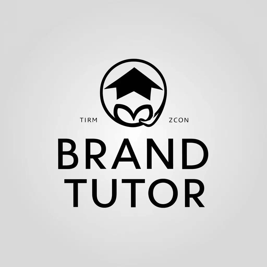 LOGO Design For Brand Tutor Clean Crisp Modernity with Illustrative Style