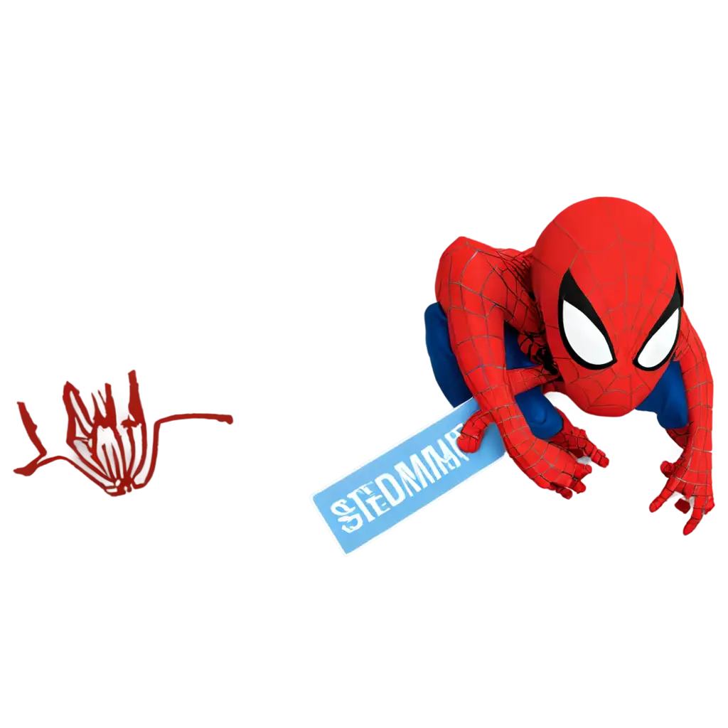 Spiderman-Nametag-PNG-Image-for-Personalization-and-Creative-Use