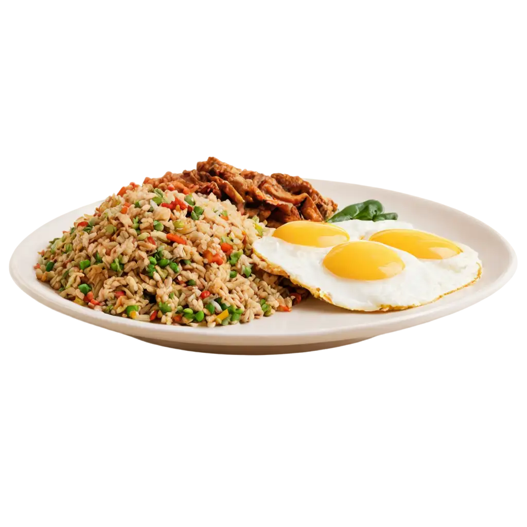 Indonesian-Fried-Rice-with-Sunny-Side-Up-Eggs-HighQuality-PNG-Image