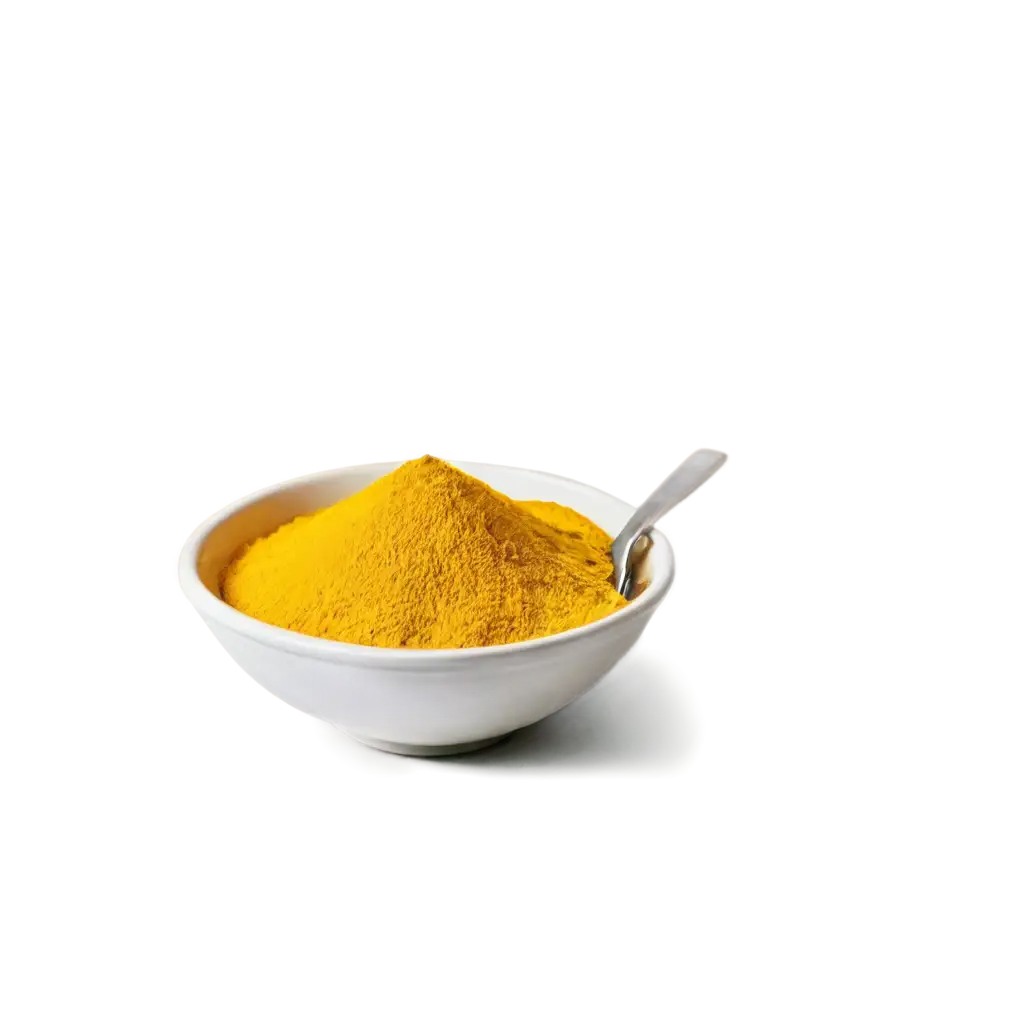 HighQuality-PNG-Image-of-a-Bowl-of-Yellow-Turmeric-Powder-for-Versatile-Usage